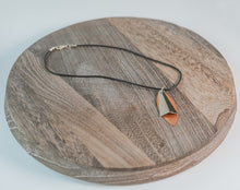 Load image into Gallery viewer, Two-Piece Nickel Silver Triangle over Copper Oval