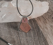 Load image into Gallery viewer, Hammered Copper and Nickel Silver with Staple Connector