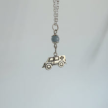 Load image into Gallery viewer, Angels on Wheels - Ambulance Charm Necklace with Angelite