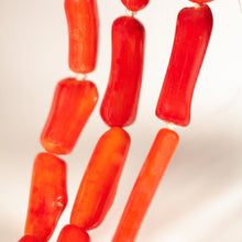 Load image into Gallery viewer, Bamboo Coral with Hematite Triple-Strand Necklace