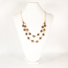 Load image into Gallery viewer, Tiger Eye and Riverstone Double Strand Necklace