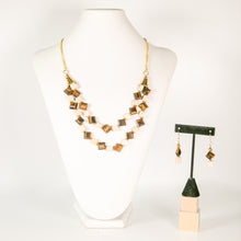 Load image into Gallery viewer, Tiger Eye and Riverstone Double Strand Necklace