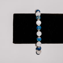 Load image into Gallery viewer, Denim Lapis and Selenite Bracelet