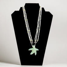 Load image into Gallery viewer, Serpentine Starfish on White Shell Heishi and Hiddenite