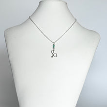 Load image into Gallery viewer, Nurses Appreciation Gift - Heart Stethoscope Necklace with Green Onyx
