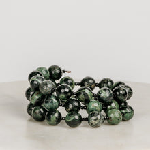 Load image into Gallery viewer, Kambaba Jasper Memory Wire Wrap Bracelet
